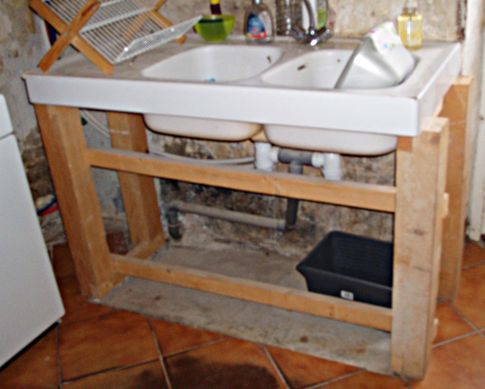 Image of Old sink unit in living room